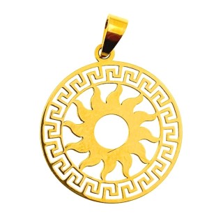 copy of Złoty wisiorek zawieszka rozeta ażurowa