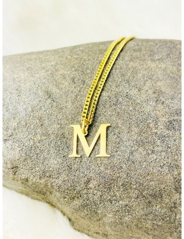 Anhänger Buchstabe M Kettenanhänger Goldanhänger 14KT Gelbgold