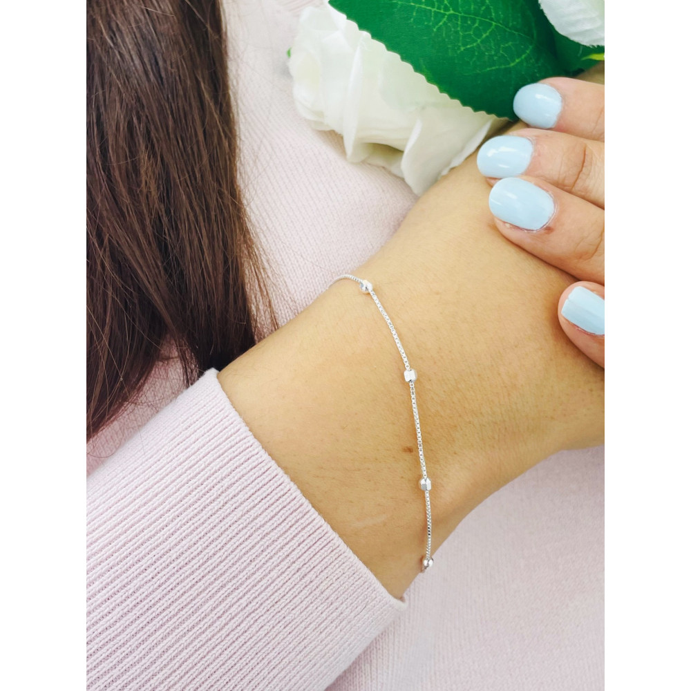 copy of Złota bransoletka celebrytka serce nieskończoność