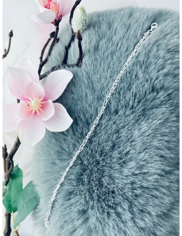 geflochtenes Silberarmband 925 Silber Damen