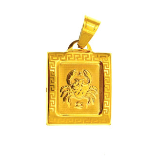 Złoty wisiorek zawieszka znak zodiaku rak