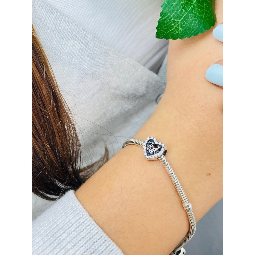 Herz 925 Silber Damen Kinder Anhänger Charms Vintage