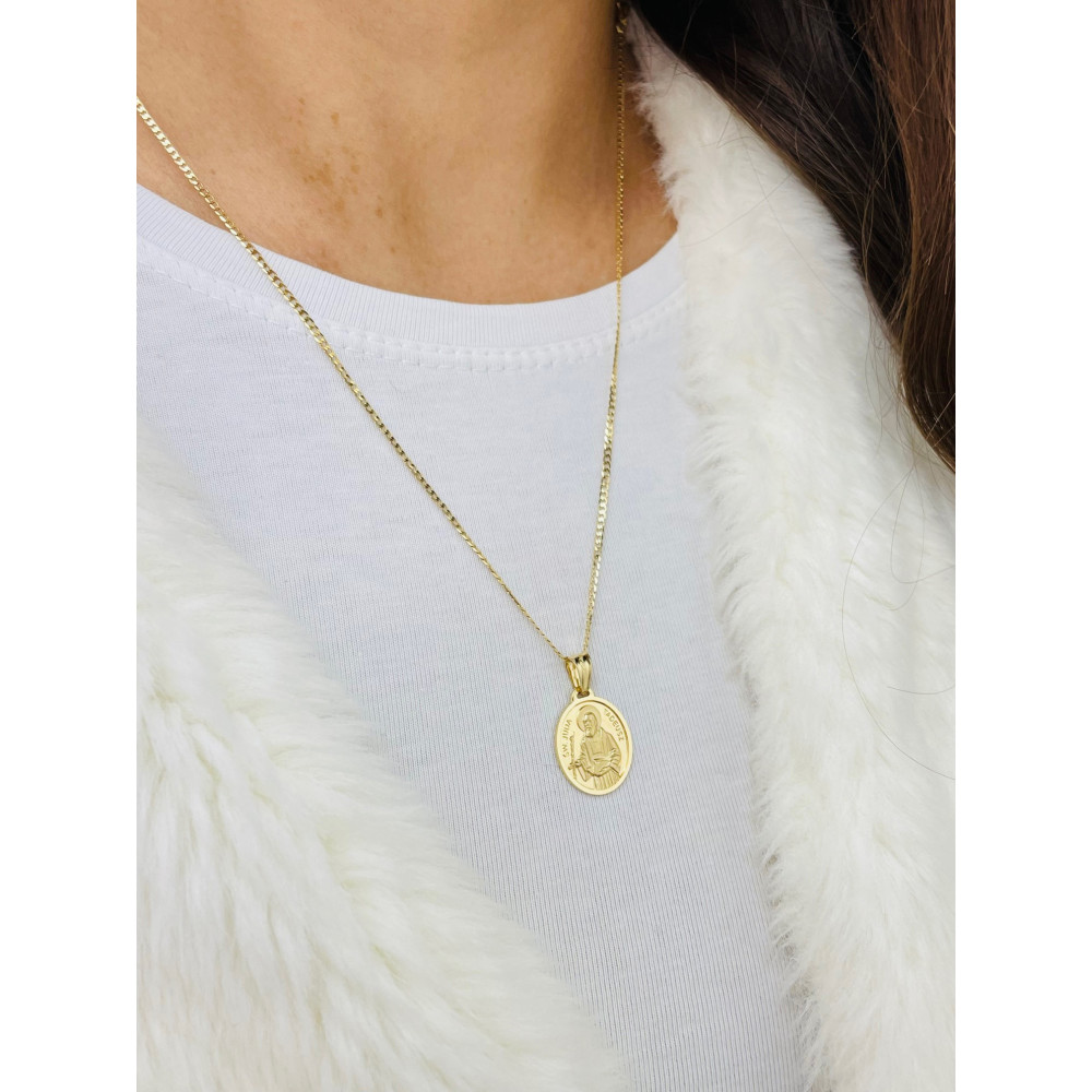 Anhänger Goldanhänger Heiliger Judas Christlich Amulett Religiös