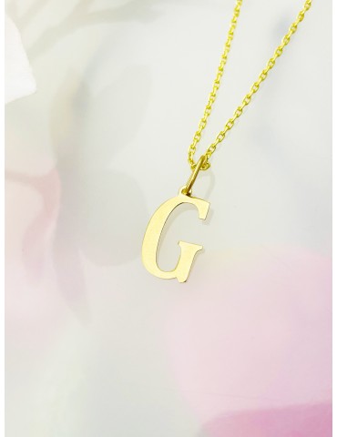 Anhänger Buchstabe G Kettenanhänger Goldanhänger 14KT Gelbgold