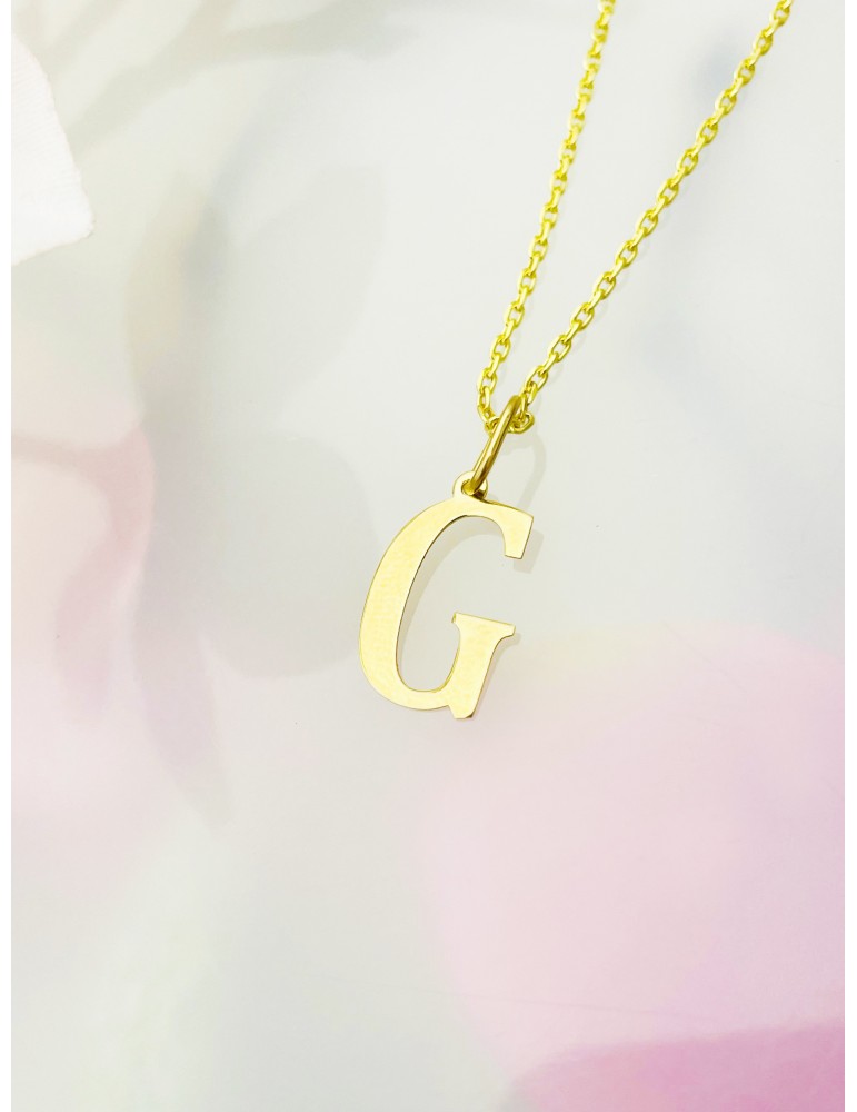 Anhänger Buchstabe G Kettenanhänger Goldanhänger 14KT Gelbgold Anhänger Buchstabe G Kettenanhänger Goldanhänger 14KT Gelbgold