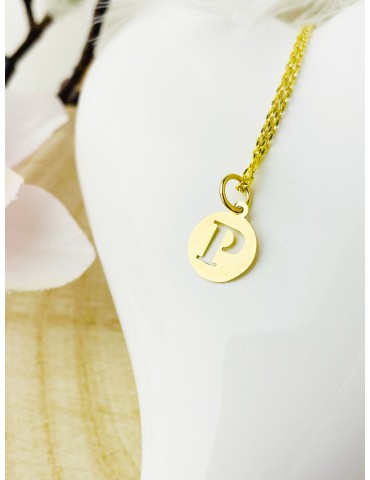 Anhänger Buchstabe P Kettenanhänger Gold Goldanhänger 585er 14KT Gold