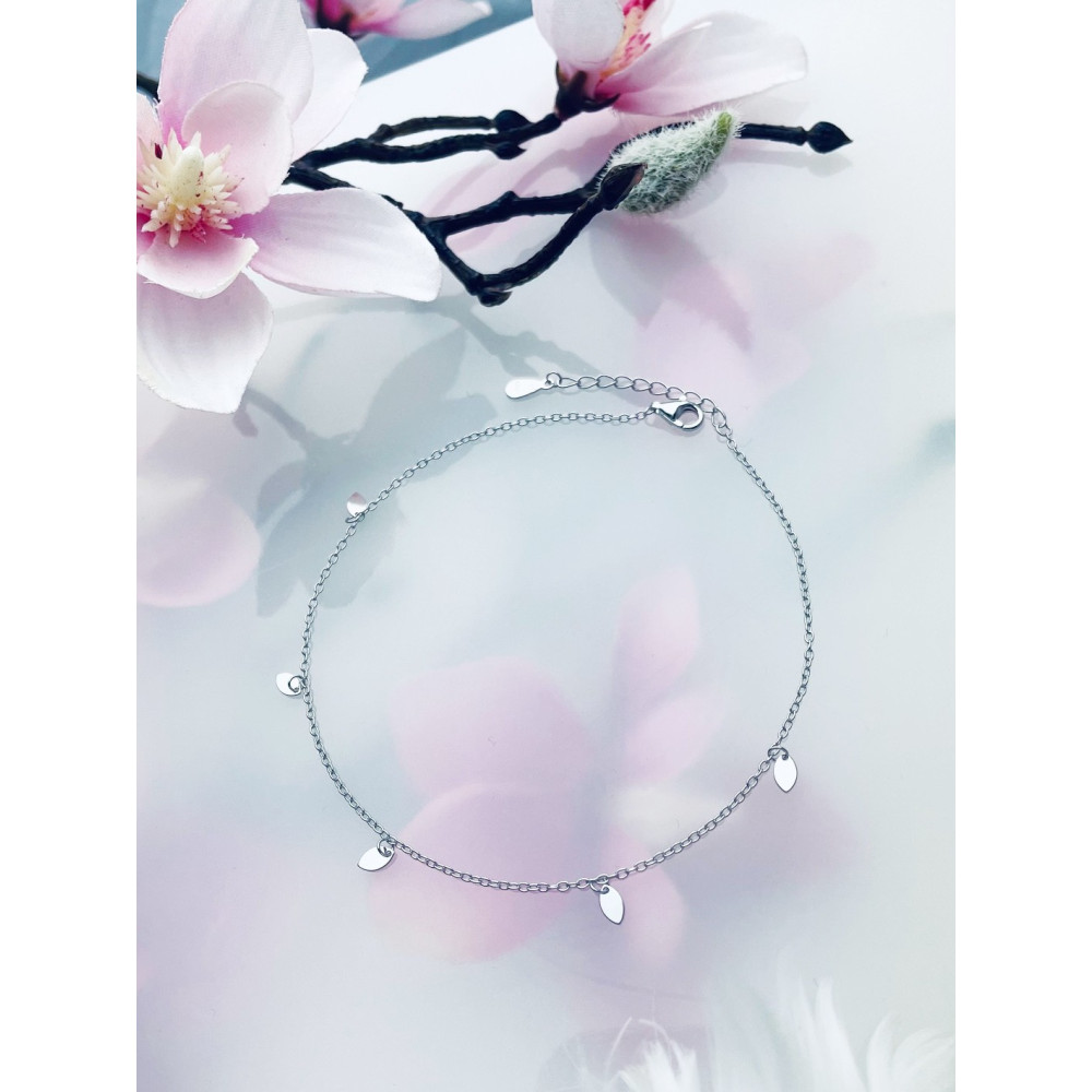 Blatt 925 Silber Bein Armband
