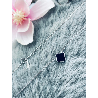 Kleeblatt 925 Silber Halskette Halsband Damen Kinder