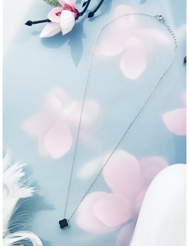 Kleeblatt 925 Silber Halskette Halsband Damen Kinder