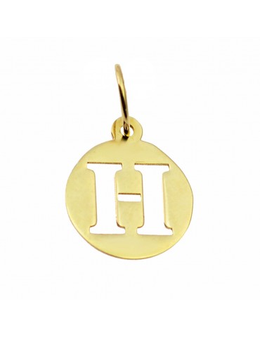 Anhänger Buchstabe H Kettenanhänger Gold Goldanhänger