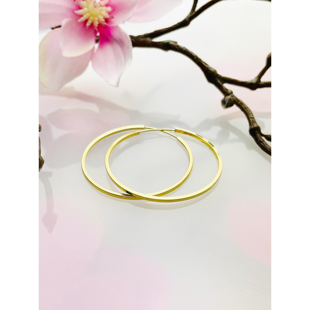 copy of Złote kolczyki przecinki z cyrkoniami